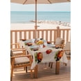 thumbnail image 2 of Outdoor Tablecloth with Umbrella Hole for Patio/Picnic/Party/Camping, Cute Ladybugs Waterproof Table Cloth Rectangle Table Cover Washable, Spring Botanical Leaves Vintage (60"x 120"), 2 of 8