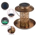 thumbnail image 2 of Alimentador de pájaros solar de metal, colgantes huecos para exteriores, comederos de pájar Abanopi Comedero solar para pájaros, 2 of 7