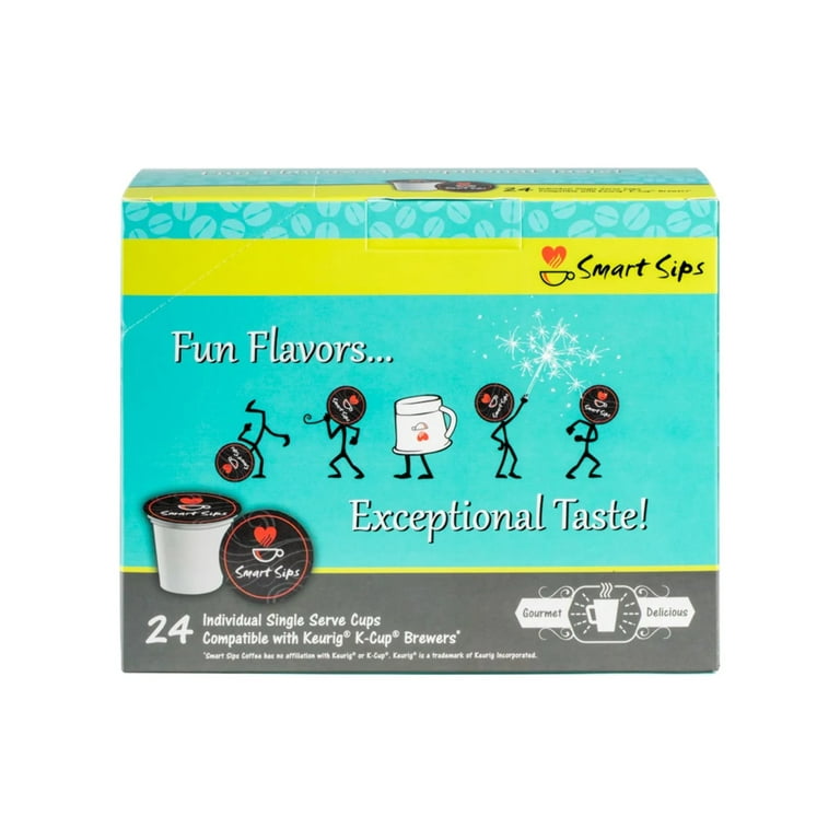 Smart Sips Decaf Caramel Mocha Latte Pods for Keurig K Cup Kosher Low Calorie Walmart
