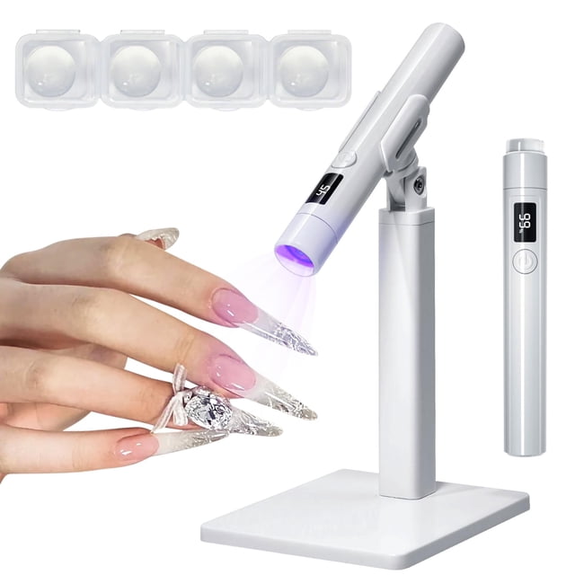 Lámpara UV para uñas MUCOOS Mini recargable con soporte magnético