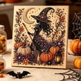 thumbnail image 1 of AEL Kit de Pintura de Diamantes de Halloween, 8 x 8 in Arte de Cristal Enmarcado DIY, Bruja, 1 of 6
