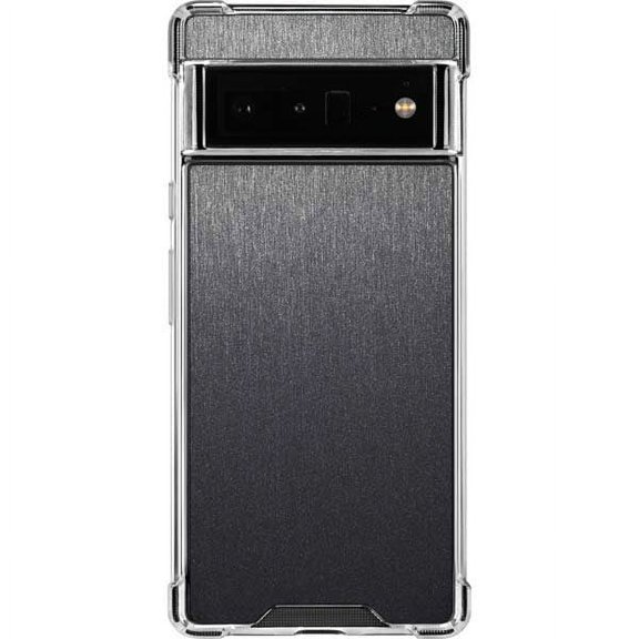 Skinit Textures Brushed Steel Texture Google Pixel 6 Pro Clear Case