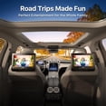 thumbnail image 5 of OTIC 10" Dual Screen DVD Player with Digital Panel Headrest Mount Style for Car, Portable 1024 x 600 Resolution, Black, 5 of 9