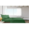 thumbnail image 4 of Royale Linens King Size Flat Sheet Only - Brushed 1800 Microfiber - Wrinkle&Stain Resistant - Hotel Quality Flat Sheet Sold Separately - Top Sheet for Bed (King, Hunter Green), 4 of 10