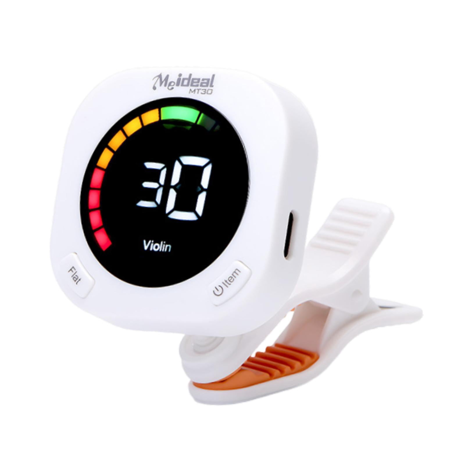 Guitar Tuner Clip on Display Screen Rotating Function USB Rechargeable for Musicians and Beginners