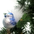 thumbnail image 2 of Inge Glas Blue Birdie Glass Clip-On Ornament Spring 124116, 2 of 2