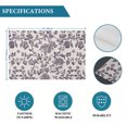 thumbnail image 6 of Farmhouse Purple Placemats Set of 4, Vintage Flower Leaf Botanical Plant Washable Wipeable Table Mats for Dining Tables, Indoor Outdoor Kitchen Place Mats for Holiday Party Table Decor, 6 of 9