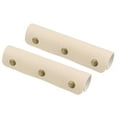 thumbnail image 1 of Unique Bargains Emballage de Poignée de Bagage 2 Pack PU Sac à Main Poignée Identificateur de Couverture avec Fermoir pour Valise, Beige, 1 of 5