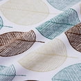 thumbnail image 4 of Valances for Kitchen Windows, Leaf Design Farmhouse Window Treatment Decor Curtains Valances for Kitchen/Living Room, 56" W x 15" L, Teal/Taupe, One Panel, 4 of 9