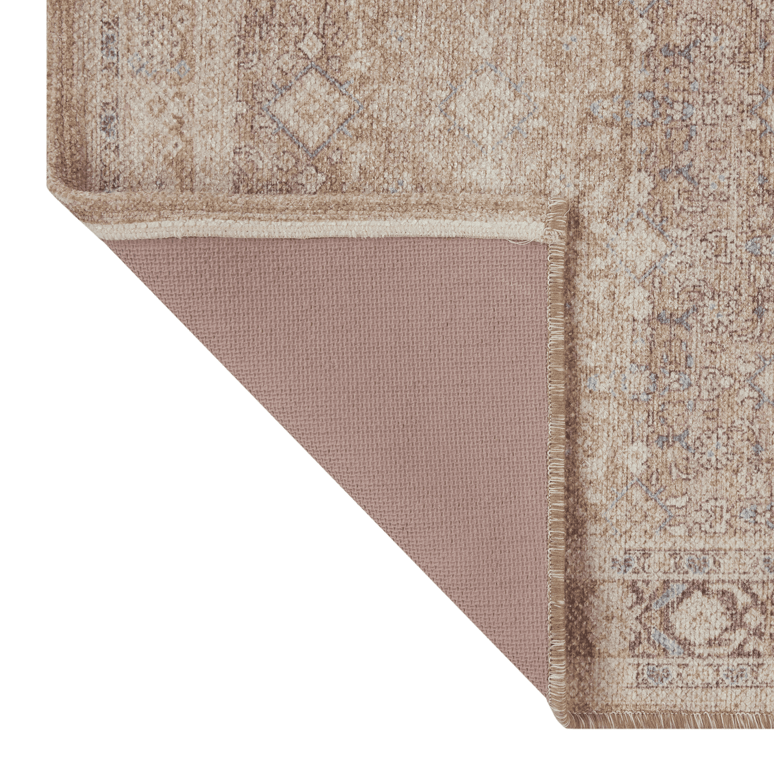 Better Homes & Gardens Brown Diamond Persian Indoor 30" x 84" Runner Rug - Brown/Blue