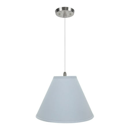 Aspen Creative 72267-11 Two-Light Hanging Pendant Light Fixture with Empire Lamp Shade Light Blue