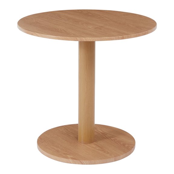 PHOYAL 31.5" MDF Round Dining Table for Kitchen Small Space Apartment, Small Round Dining Table for 2, Tulip Style Pedestal Dining Tables, Natural
