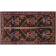 thumbnail image 1 of Ahgly Company Machine Washable Indoor Rectangle Traditional Sepia Brown Area Rugs, 8' x 10', 1 of 7