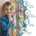 thumbnail image 3 of Blackout Kids Curtains,Flower and Butterfly Childrens Insulated Curtains Set Of 2,Bedroom Essentials,Toddler Room Decor 42"x54"(106x137cm), 3 of 4