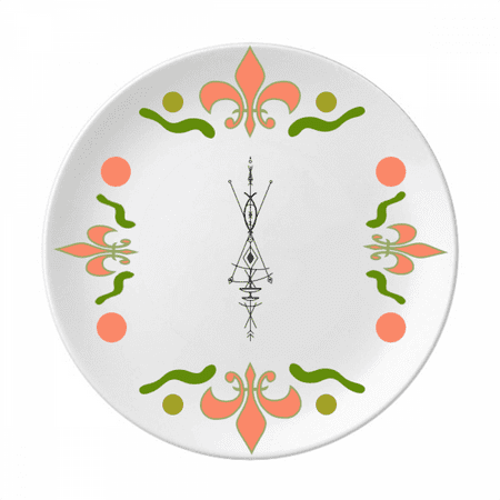 

Alien Pattern Geometry Universe Flower Ceramics Plate Tableware Dinner Dish