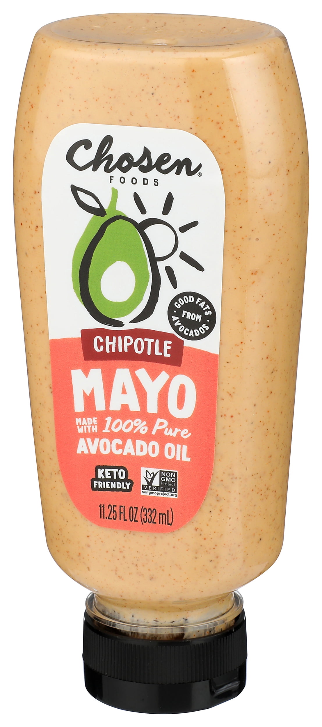 (Pack of 6), Chosen Foods Squeeze Mayo Chipotle, 11.25 fl oz