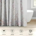thumbnail image 3 of 4 Pcs Bathroom Sets with Shower Curtain and Rugs, Red Black Leopard Cheetah Paw, Bathroom Decor Cat Brown Dog Retro Shower Curtain Sets for Bathroom Decor, 3 of 4