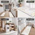 thumbnail image 5 of White Gold Leaf Marble Pattern Kitchen Rugs Sets Of 3,Kitchen Runner Rugs Non Skid Washable,Decorative Kitchen Floor Mats for Kitchen,Sink,Laundry,17"x30"+ 17"x47" + 17"x59", 5 of 6