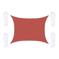 WKSCLPAI Sun Shade Sail,78.7x118 In Rectangle Waterproof Sun Shade Sail,97% UV Block Swimming Pool Sun Awning,Garden Sun Sail,Canvas Cover for Patio Leaf Protection,Red