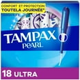 thumbnail image 2 of Tampax Pearl Tampons, avec Tresse Anti-Fuites, Absorption Ultra, Sans Parfum 18 Unités, 2 of 23