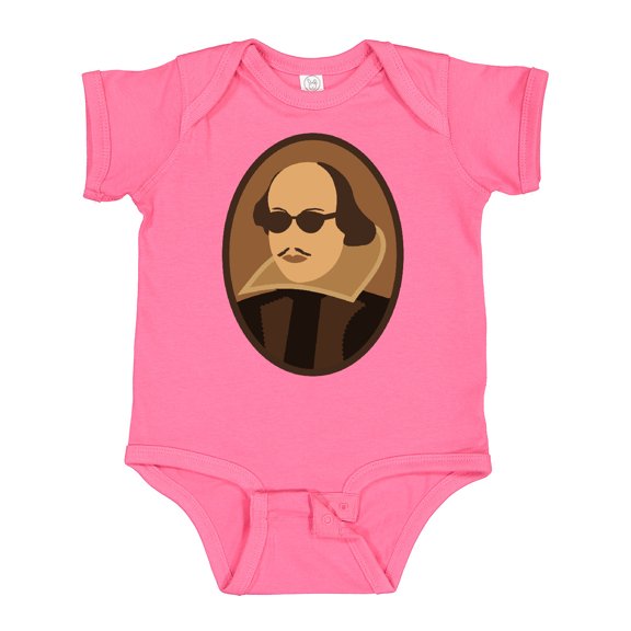 Inktastic Funny Rockin' Shakespeare Boys or Girls Baby Bodysuit