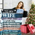 thumbnail image 6 of Gifts for Wife Birthday Wedding Anniversary Romantic Gifts Ideas from Husband, Valentines Mothers Day for her Women Wife Ultra Soft Blanket for Bedding Sofa Office Travel, 6 of 6