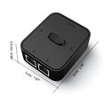 thumbnail image 4 of Conmutadores de red RJ45 de 2 puertos Distribuidor de red Gigabit de 1000 Mbps (negro), 4 of 9
