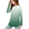 thumbnail image 7 of YUNAFFT Girls Long Sleeve T-Shirts Soft Cotton-like Side Slit Hem Casual Top for 2-12Y, 7 of 7