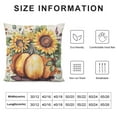 thumbnail image 5 of PHYHOO Fall Pillow Covers for Fall Decor Pumpkin Sunflower Vase Outdoor Fall Pillows Decorative Throw Pillows Farmhouse Thanksgiving Autumn Cushion Case for Couch A, 5 of 5