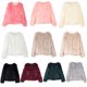thumbnail image 5 of Abrigo de invierno para mujer, abrigo de manga larga y esponjoso, chaqueta corta, abrigo cálido Irfora Blanco L, 5 of 7