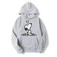 thumbnail image 4 of American Cartoon Comics Snoopy Hoodie Women Man Pullover Tops Sweatshirt Clothing, 4 of 7