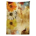 thumbnail image 3 of Ambesonne Floral Tablecloth Rectangular Table Cover, Flowers and Poetry Art, 52"x70", Multicolor, 3 of 4