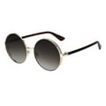 thumbnail image 2 of SA106 Womens Luxury Designer Round Circle Lens Hippie Sunglasses Gold Beige Smoke, 2 of 4