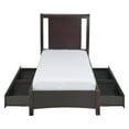 thumbnail image 4 of Modus Nevis Low Profile Wooden Full Sleigh Storage Bed in Espresso, 4 of 11