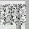 thumbnail image 3 of Ambesonne Floral Valance Pack of 2, Monochrome Protea Flowers, 54"X12", Charcoal Grey and White, 3 of 5