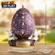 thumbnail image 4 of Adorno festivo acrílico 2D con forma de huevo y conejo de Pascua morado de HWRETIE,manualidades para el hogar y decoración de Pascua de temporada, 4 of 6