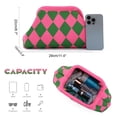 thumbnail image 2 of Woven Clutch Purse for Women Summer Beach Bag Casual Colorblock Evening Handbags Vacation Bag with Chain, 2 of 6