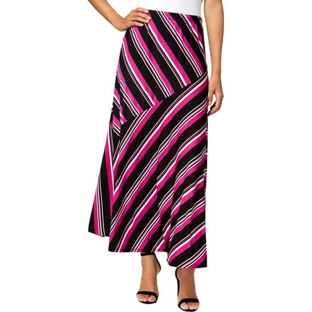 NY Collection Womens Petites Striped Long Length Maxi
