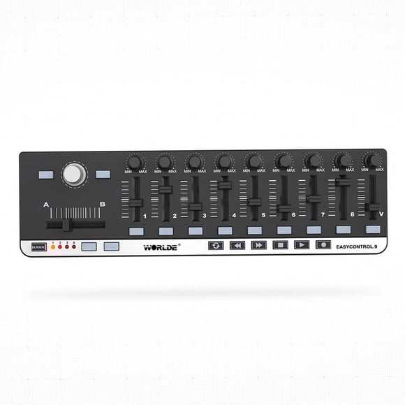 Btuty Mini USB 9 Slim-Line Control MIDI driver de teclado