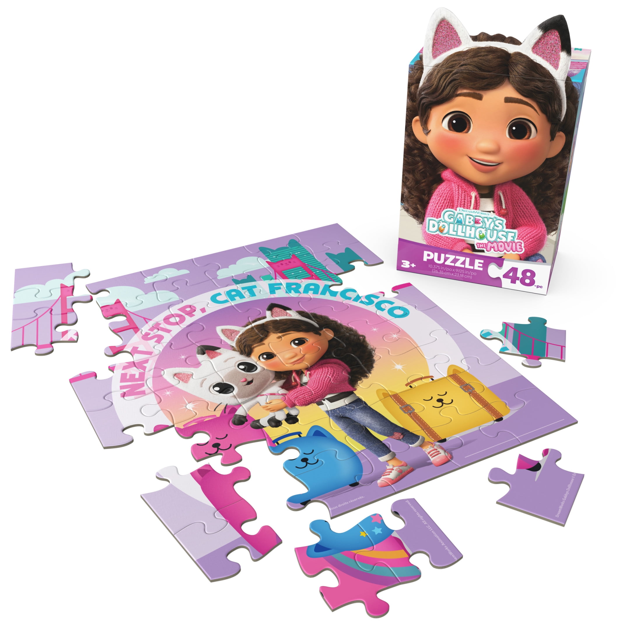 Spin Master Games Gabby's Dollhouse Puzzle, 24 Pieces, for Ages 3 and up