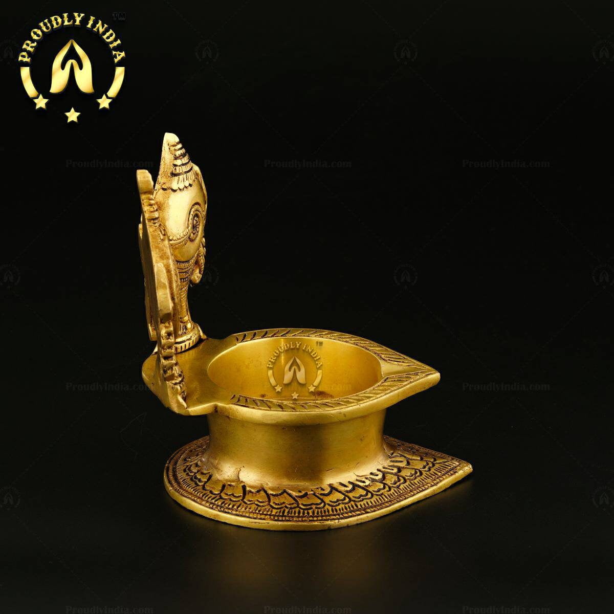 Proudlyindia Brass Vilakku, Kuthu Vilakku, Brass Diya, Aarti Oil Lamp, Vilakku, Diwali Decoration, South Indian Lamp, Appam Deepam , Indian Handicraft Kerala Deepam, Buy Online