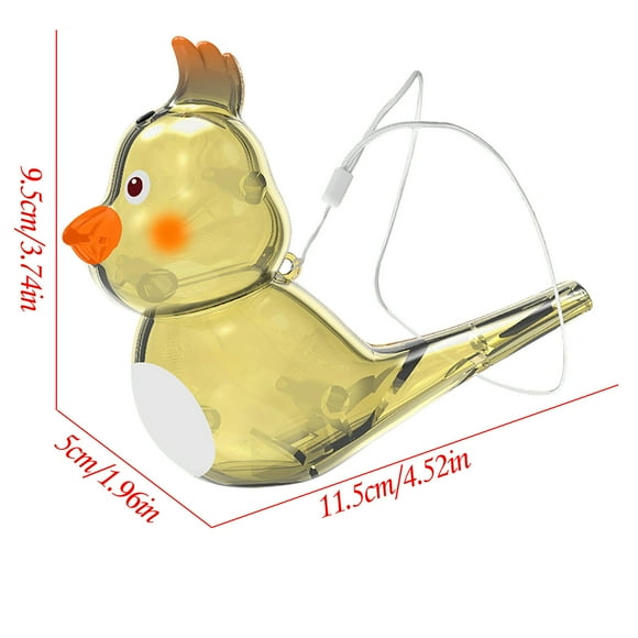 Jouet Sifflet pour Enfants Oiseau Aquatique avec Eau Sifflet Transparent pour Enfants Instrument de Musique Jouet Oiseau Sifflet