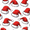 Red Santa Hats Pattern, variant on Yayeee Faucet Mat for Kitchen Sink 14.7" Diatomite Long Splash Guard Pad, Red Santa Hats Pattern