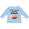 thumbnail image 3 of Inktastic Just Skip to the Part Where There's Donuts Boys or Girls Long Sleeve Toddler T-Shirt, 3 of 5