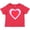 Red, variant on Inktastic Valentine Red Heart with Dots Boys or Girls Baby T-Shirt