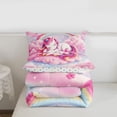 thumbnail image 5 of Erosebridal Unicorn Gifts Twin Comforter Sets For Unicorn Lover,Pink Magic Animal Bedding Set For Kids Girls,Reversible 2-Piece, 5 of 7