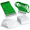 Green-50, variant on Pink 50 Pack ID Badge Holders with Lanyards for Office School Events