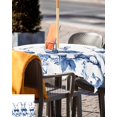 thumbnail image 5 of Fsddascl Vintage Bunny Easter Outdoor Tablecloth - 60x60 Inch Square Dining Table Cover, Pastoral Rabbit Spring Floral Waterproof Outdoor Table Cloth with Umbrella Hole & Zipper for Picnic/Patio, 5 of 7