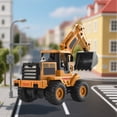 thumbnail image 4 of ToyKingdee Articulated Backhoe Loader Construction Toy, Interactive Engineering Vehicle for Kids' Imaginative Play, 4 of 6