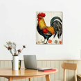 thumbnail image 3 of Feiri  Farm Animal Canvas Chicken Wall Art Hen Rooster Painting Rustic Kitchen Picture Print Farmhouse Chicken Artwork Country Home Dinning Room Decor  12x16 in, 3 of 5